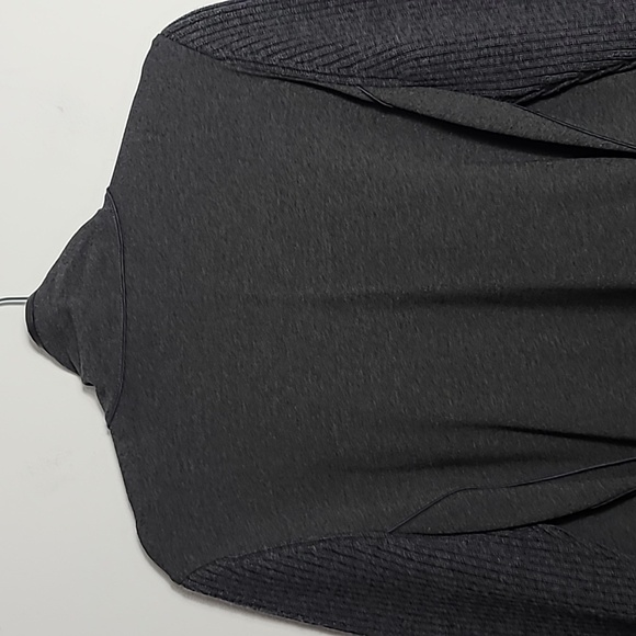 LAFAYETTE 148 New York Grey Self Tie Open  Cardigan w/ Button Collar Size Small - Picture 14 of 16